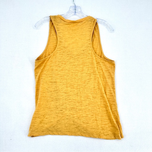 Altar’d State Women’s Twist Front Tank Top Large Mustard Yellow Casual - Picture 2 of 15